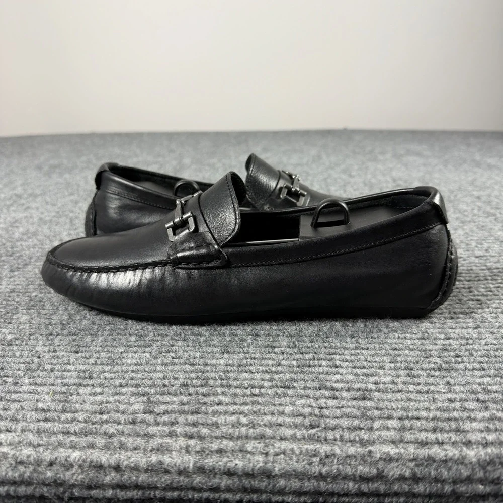Cole Haan Grant Bit Loafers Mens 8M Black Leather Driving Mocs
